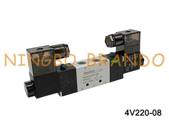Airtac Type 4V220-08 นิวแมติกโซลินอยด์วาล์ว 5/2 ทาง