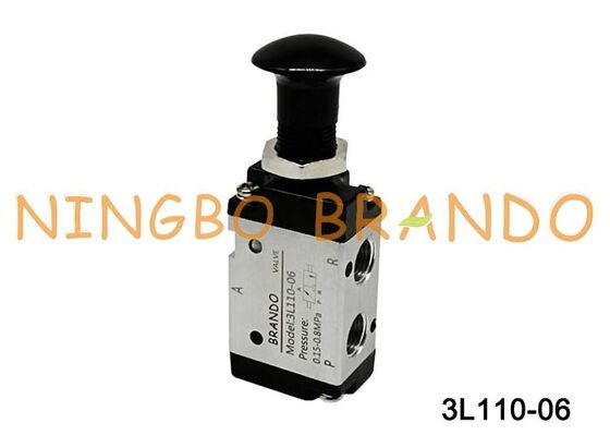 Airtac ประเภท 3L110-06 3L Push-Pull Air Control Valve 3/2 Way
