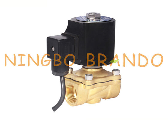 ดนตรีน้ำพุกันน้ำใต้น้ำทองเหลือง Solenoid V Alve 3/4 นิ้ว IP68 24 โวลต์ 115 โวลต์ 220 โวลต์