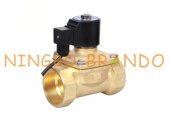 1 2 นิ้ว IP68 กันน้ำทองเหลือง Solenoid V Alve สำหรับดนตรีน้ำน้ำพุ 24 โวลต์ DC 220 โวลต์ AC
