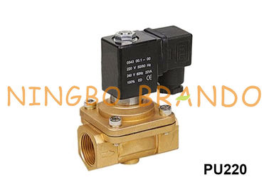Shako ประเภททองเหลืองโซลินอยด์วาล์วสำหรับน้ำ 1/8 '' PU220-01 1/4 '' PU220-02 220 โวลต์ AC 24 โวลต์ DC
