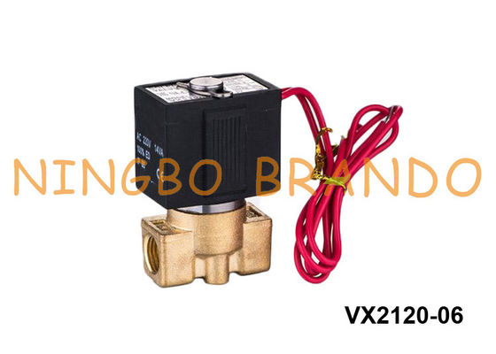 SMC ประเภททองเหลือง Solenoid V Alve สำหรับน้ำ 1/8 '' VX2120-06 1/4 '' VX2120-08 220 โวลต์ 24 โวลต์