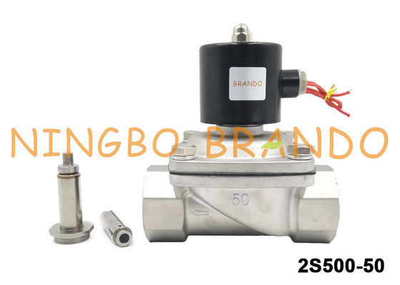 UNI-D Type SUW-50 G2 '' สแตนเลสโซลินอยด์วาล์วสำหรับบำบัดน้ำ DC24V AC220V