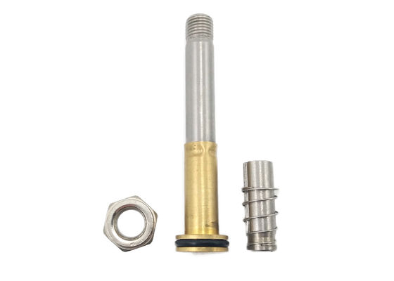 NBR ซีลทองเหลืองหน้าแปลนที่นั่งน้ำพุโซลินอยด์วาล์ว Armature Tube Rebuild Kit