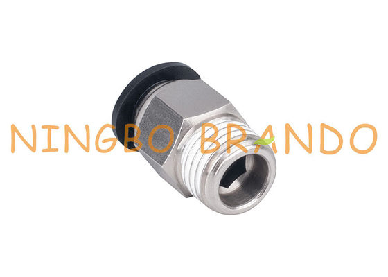 1/4 `` 8mm PC8 ชายตรงดันใน Quick Connect อุปกรณ์ท่อลม