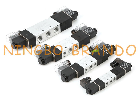 5/3 Way Pneumatic Double Solenoid Valve 5 ทาง 3 ตำแหน่ง