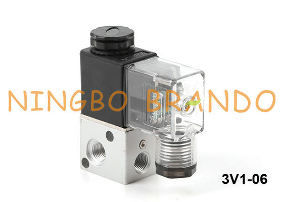 3V1-06 Airtac Type Pneumatic Solenoid Valve 3 ทาง 2 ตำแหน่ง 24VDC