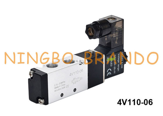 4V110-06 Airtac ประเภทนิวเมติกโซลินอยด์วาล์ว 4V110-06-DC24V 24VDC