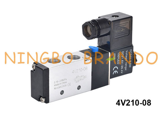 4V210-08 Airtac ประเภทนิวเมติกโซลินอยด์วาล์ว 4V210-08-DC24V DC24V
