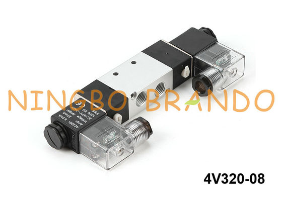 4V320-08 Airtac Type Pneumatic Double Solenoid Valve 4V320-1 / 4 24V 220V