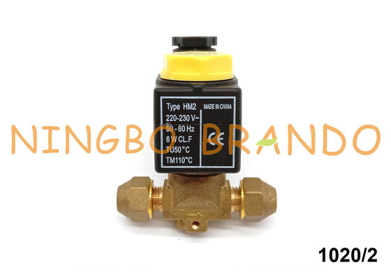 1020/2 Castel Type 1/4 '' โซลินอยด์วาล์วสำหรับทำความเย็น 220V