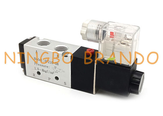 4V210-08 1/4 '' นิ้ว 5/2 Way Air Control นิวเมติกโซลินอยด์วาล์ว
