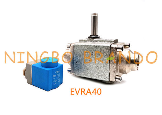 EVRA 40 1 1/2 '' 2 '' แอมโมเนียโรงงานทำความเย็นโซลินอยด์วาล์ว