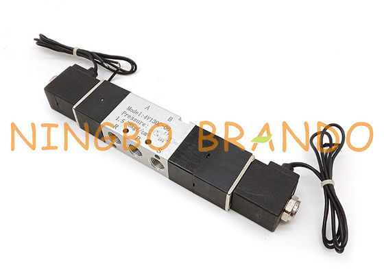 AirTAC ประเภท 4V130C-06 5 วิธี 3 ตำแหน่งนิวเมติกโซลินอยด์วาล์ว