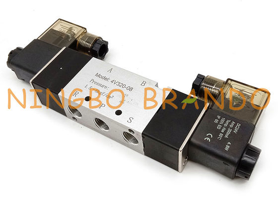 Airtac Type 4V320-08 1/4 '' 5/2 Way Double Solenoid วาล์วนิวเมติก