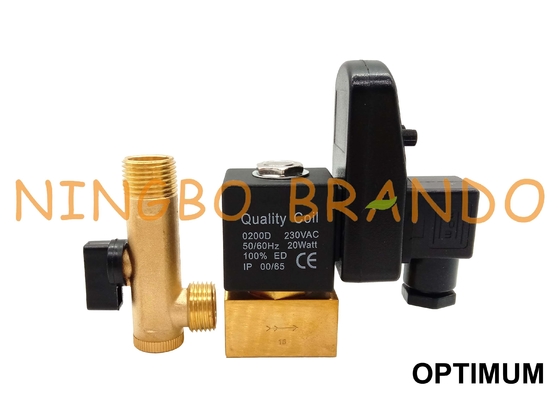 Jorc Type Timer ท่อระบายน้ำอัตโนมัติโซลินอยด์วาล์วสำหรับเครื่องอัดอากาศ 220V