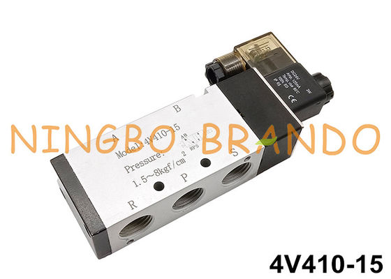 นักบินภายในทำหน้าที่นิวเมติกโซลินอยด์แอร์วาล์ว 1/2 '' 4V410-15