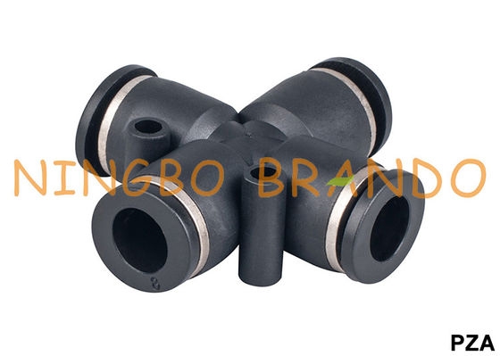 PZA Union Cross อุปกรณ์ท่อลมแบบกดเพื่อเชื่อมต่ออย่างรวดเร็ว